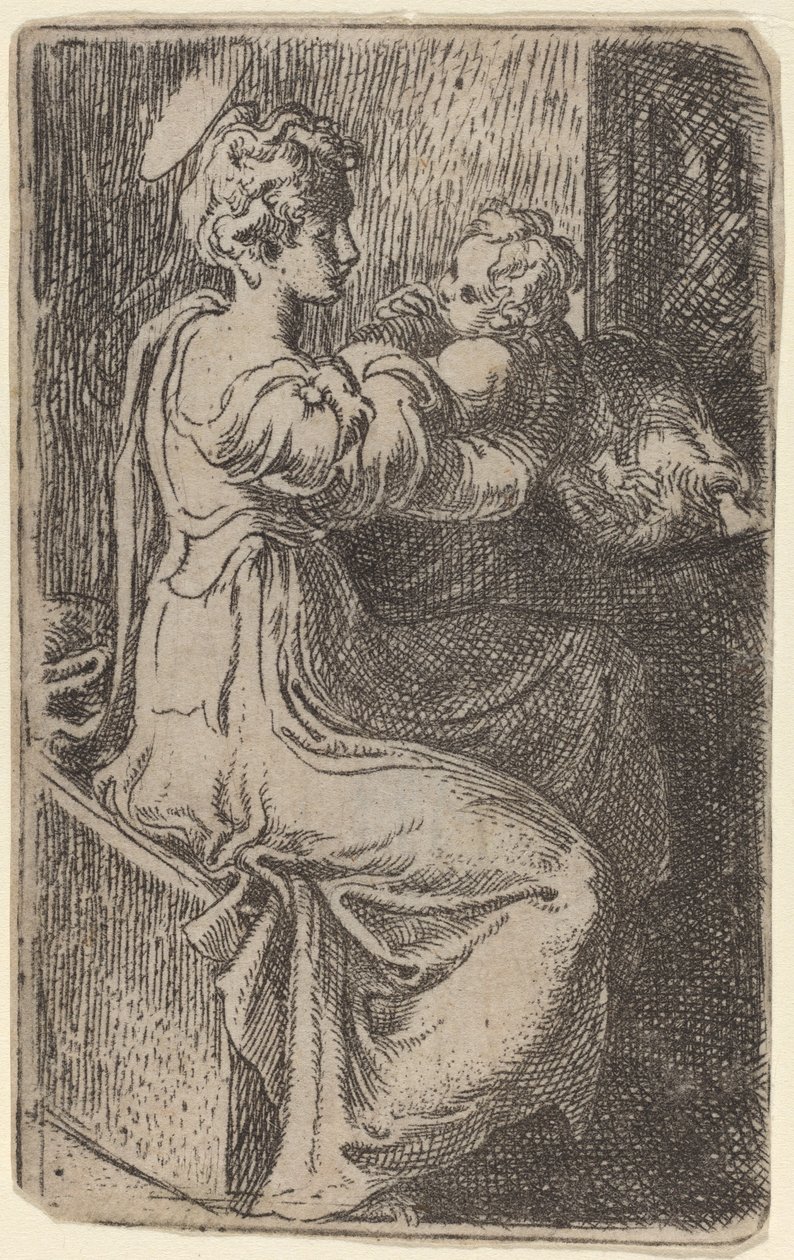 वर्जिन और बच्चा द्वारा Parmigianino