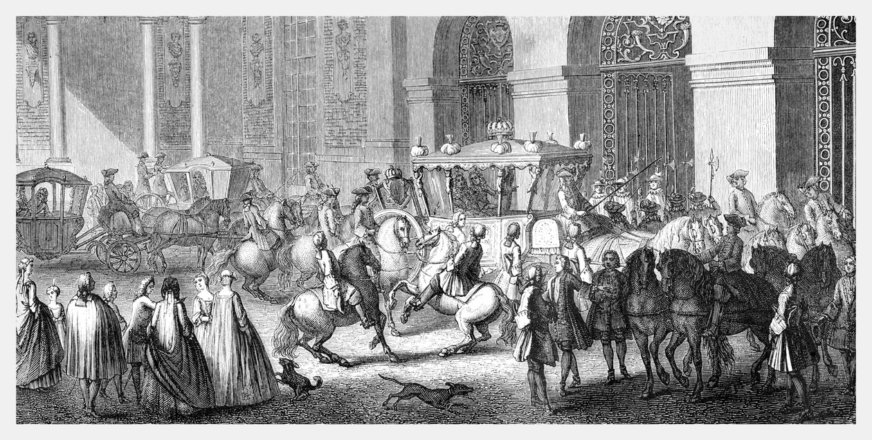 वर्साय में राजदूत का स्वागत, 1885। द्वारा पैरोसेल