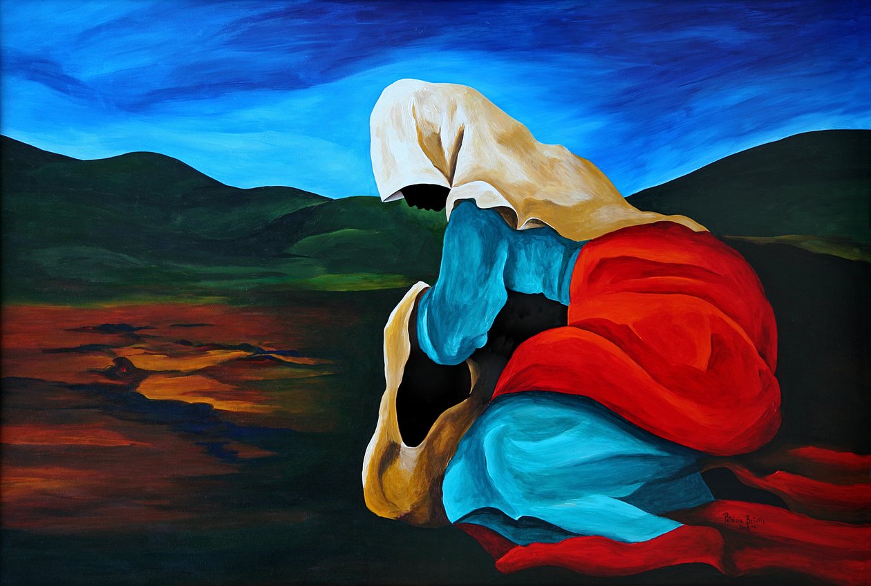 डेफिले ला फोल, 2008 (मेसोनाइट पर एक्रिलिक) द्वारा पेट्रीसिया Brintle