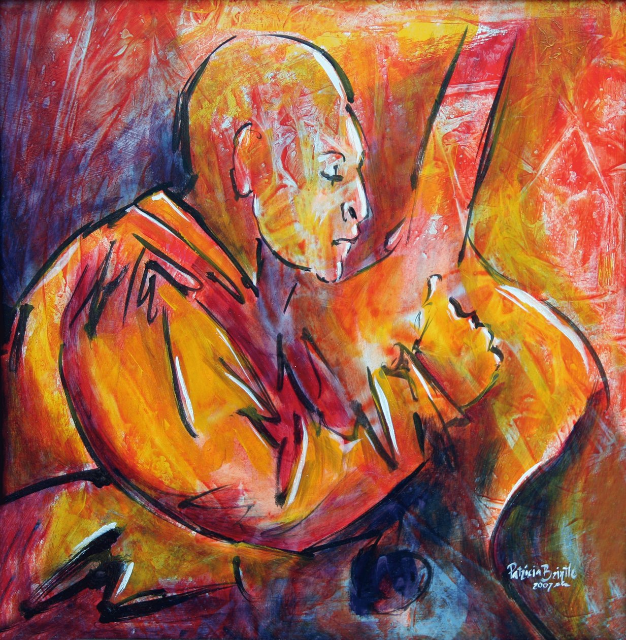 जैसिंटो, 2008 (मेसोनाइट पर एक्रिलिक) द्वारा पेट्रीसिया Brintle