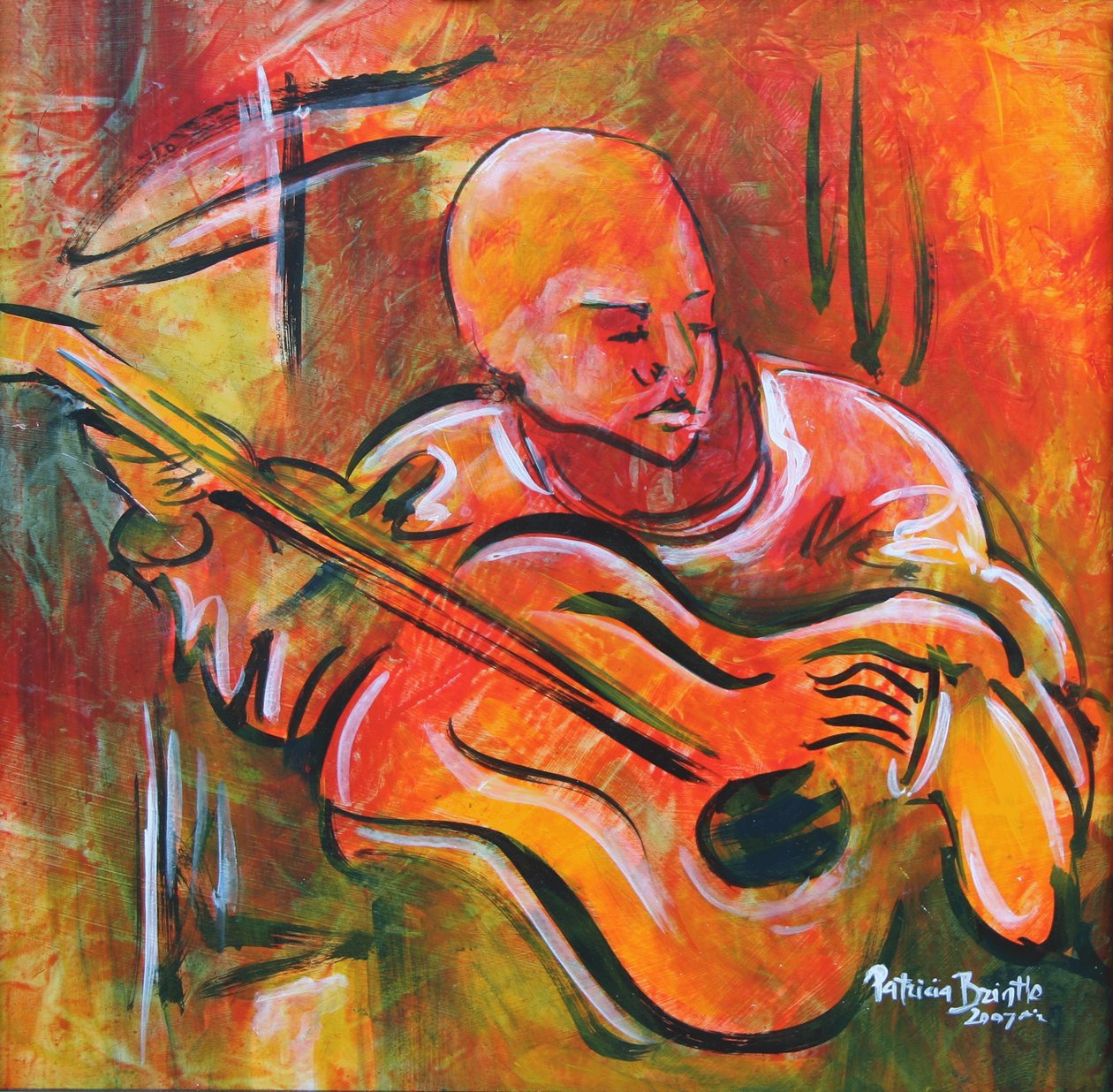 लियोन, 2008 (चिनाई पर एक्रिलिक) द्वारा पेट्रीसिया Brintle