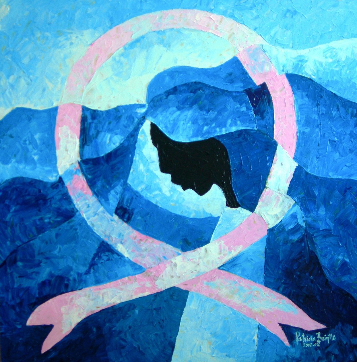 उम्मीद यहाँ है, 2012 (चिनाई पर एक्रिलिक) द्वारा पेट्रीसिया Brintle