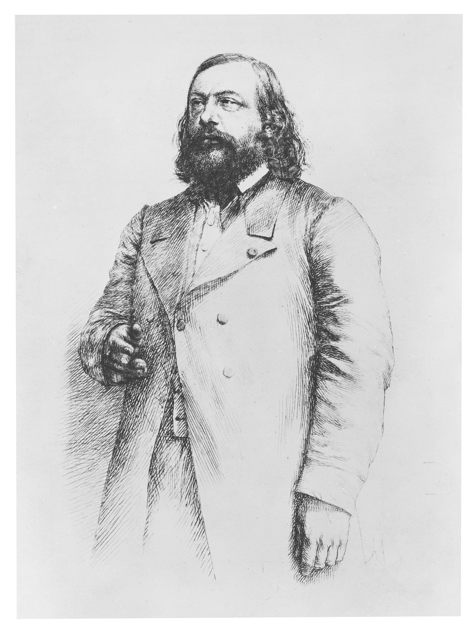 थियोफाइल गौटियर, 1864 द्वारा पॉल एडोल्फ राजोन