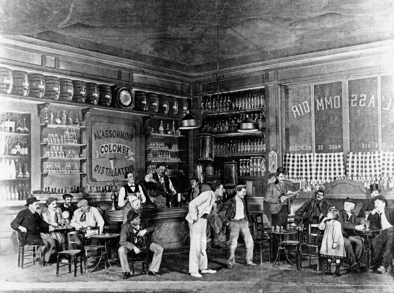 L&39;Assommoir की तालिका, c.1900s द्वारा पॉल बोयर
