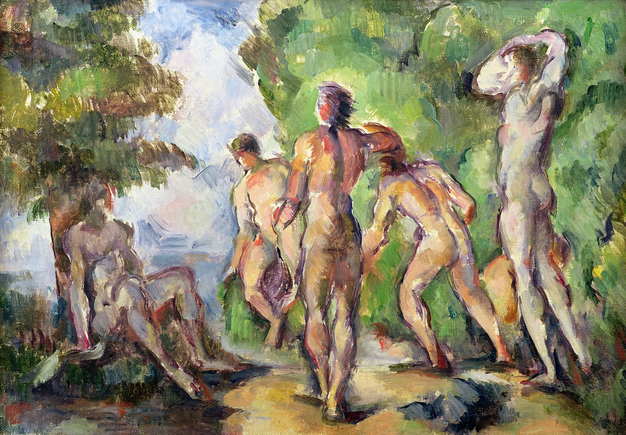 स्नानार्थी, c.1892-94 द्वारा पॉल सेज़ेन
