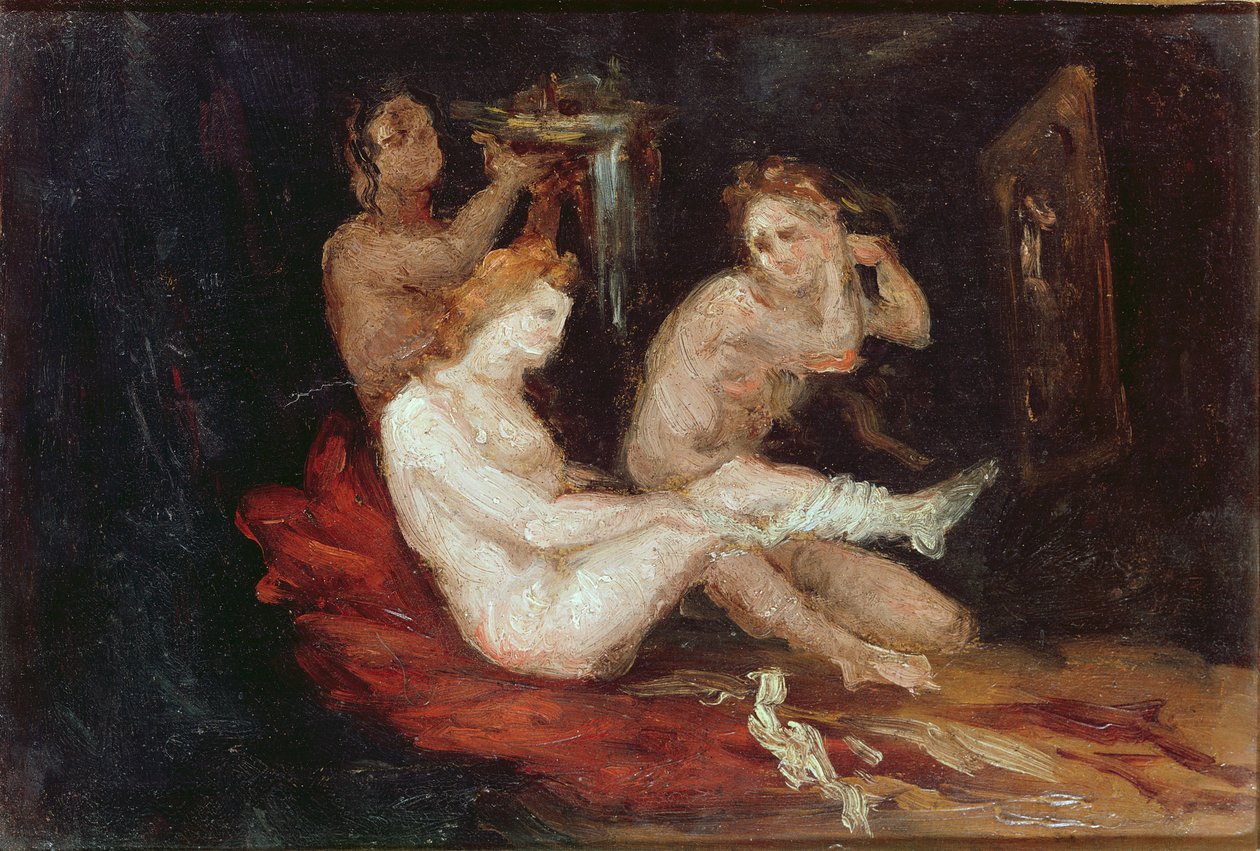 ला टॉयलेट (लेडीज़ ड्रेसिंग), 1864-68 द्वारा पॉल सेज़ेन
