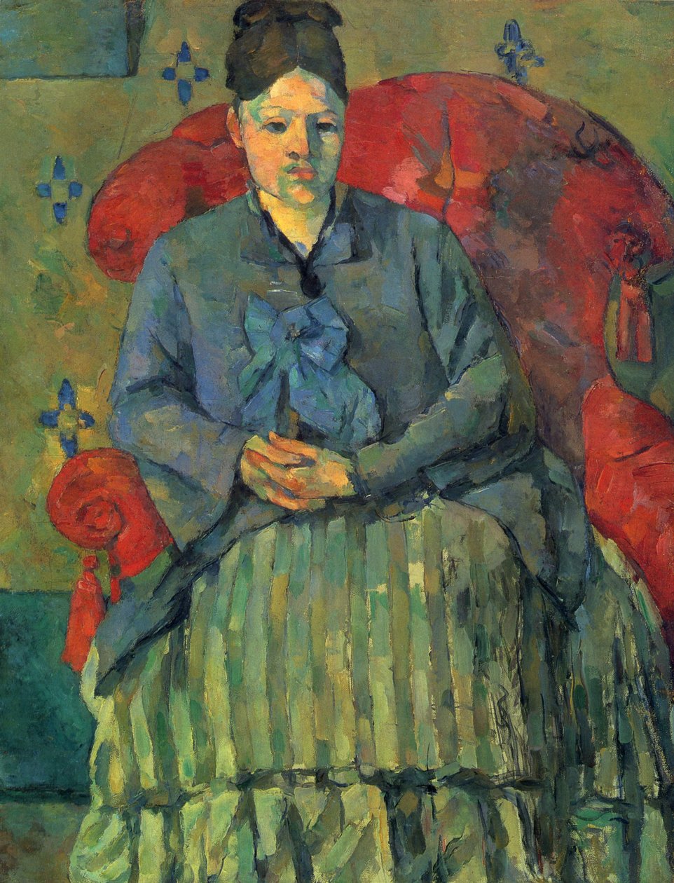 लाल आर्मचेयर में Mé Cézanne का पोर्ट्रेट द्वारा पॉल सेज़ेन