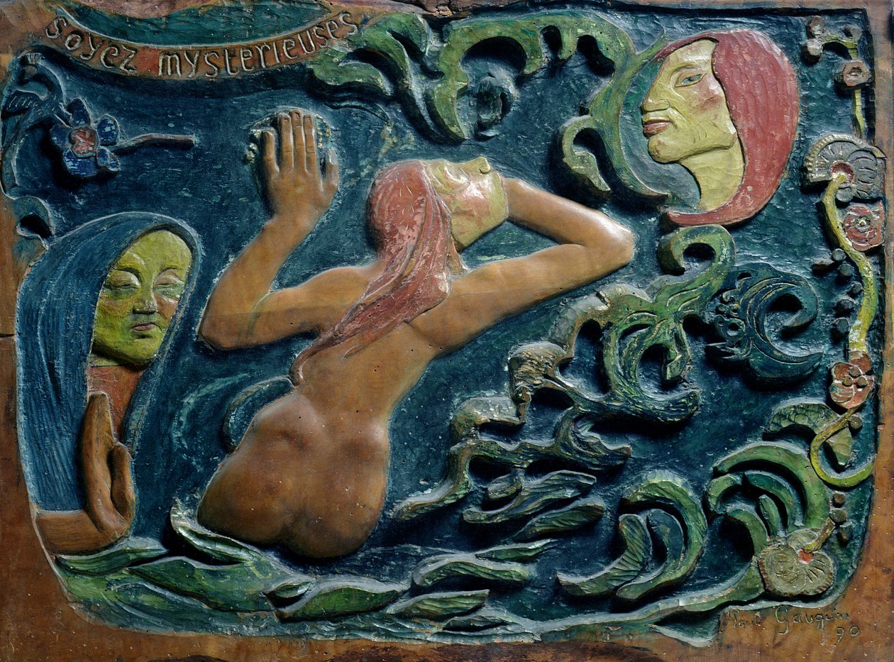 रहस्यमय रहो, 1890 (लकड़ी) द्वारा पॉल गाउगिन