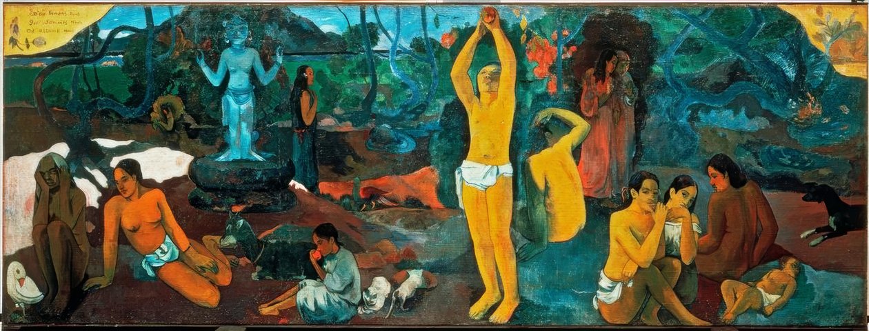 हम कहाँ से आते हैं हम क्या हैं हम कहां जा रहे हैं द्वारा पॉल गाउगिन