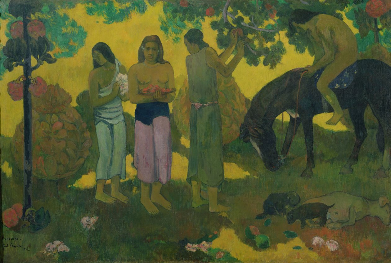 रुपे रुपे (फ्रूट गैदरिंग), 1899 द्वारा पॉल गाउगिन
