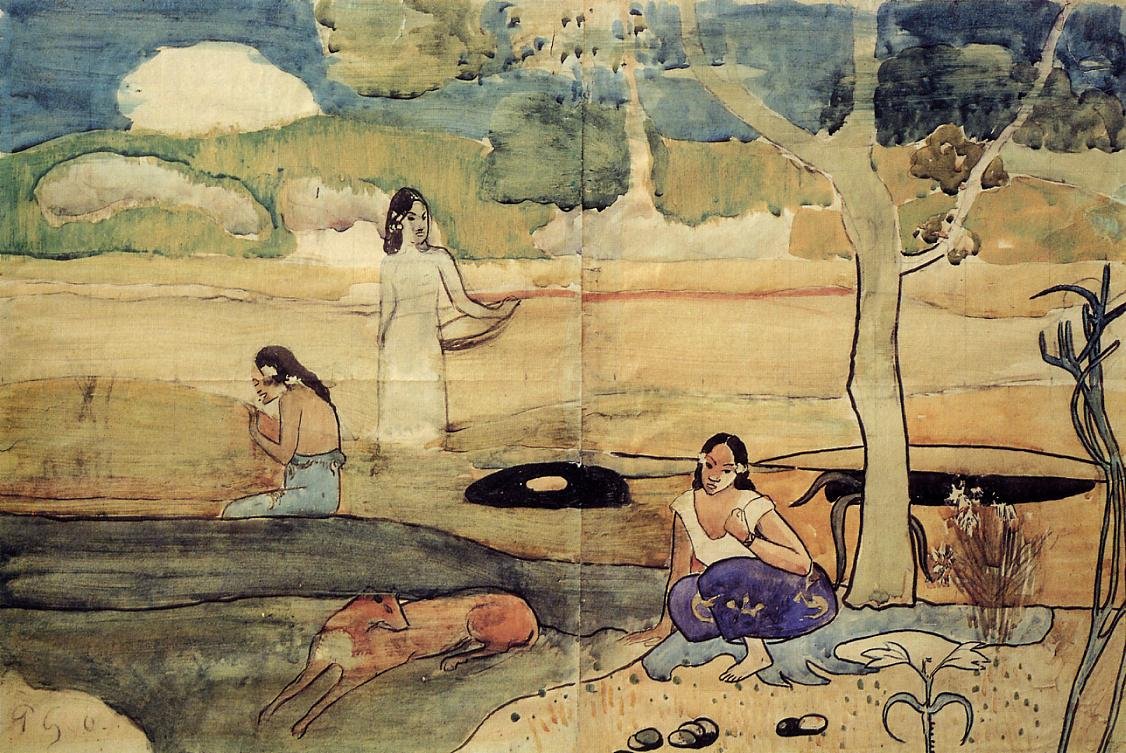 ताहिती दृश्य द्वारा पॉल गाउगिन