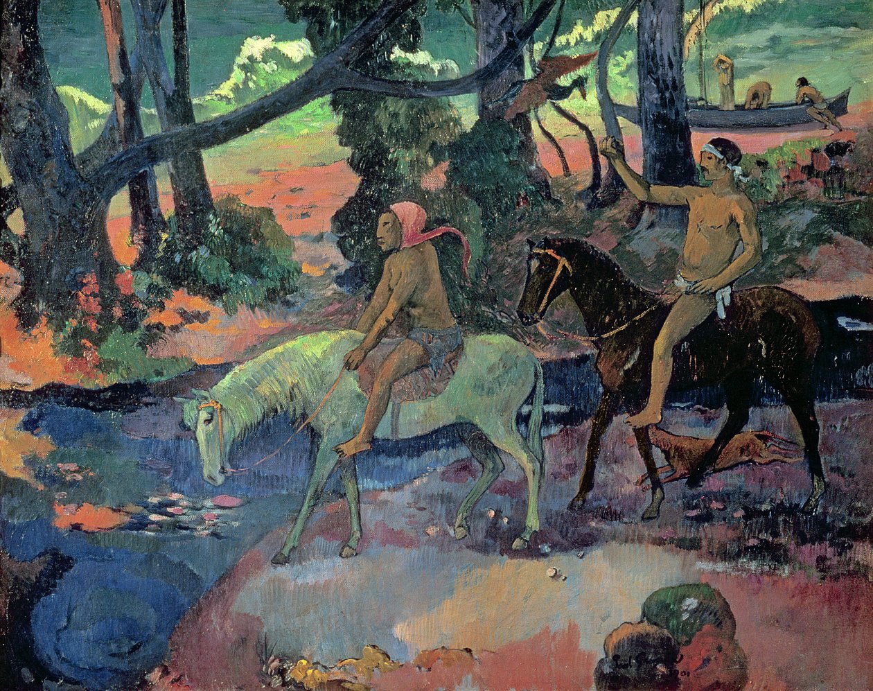 द एस्केप, द फोर्ड, 1901 द्वारा पॉल गाउगिन