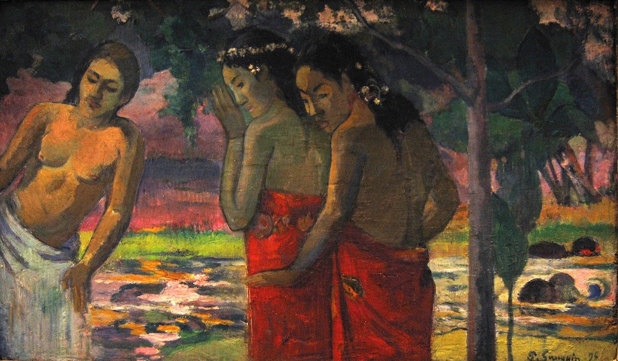 तीन ताहिती महिलाएं द्वारा पॉल गाउगिन