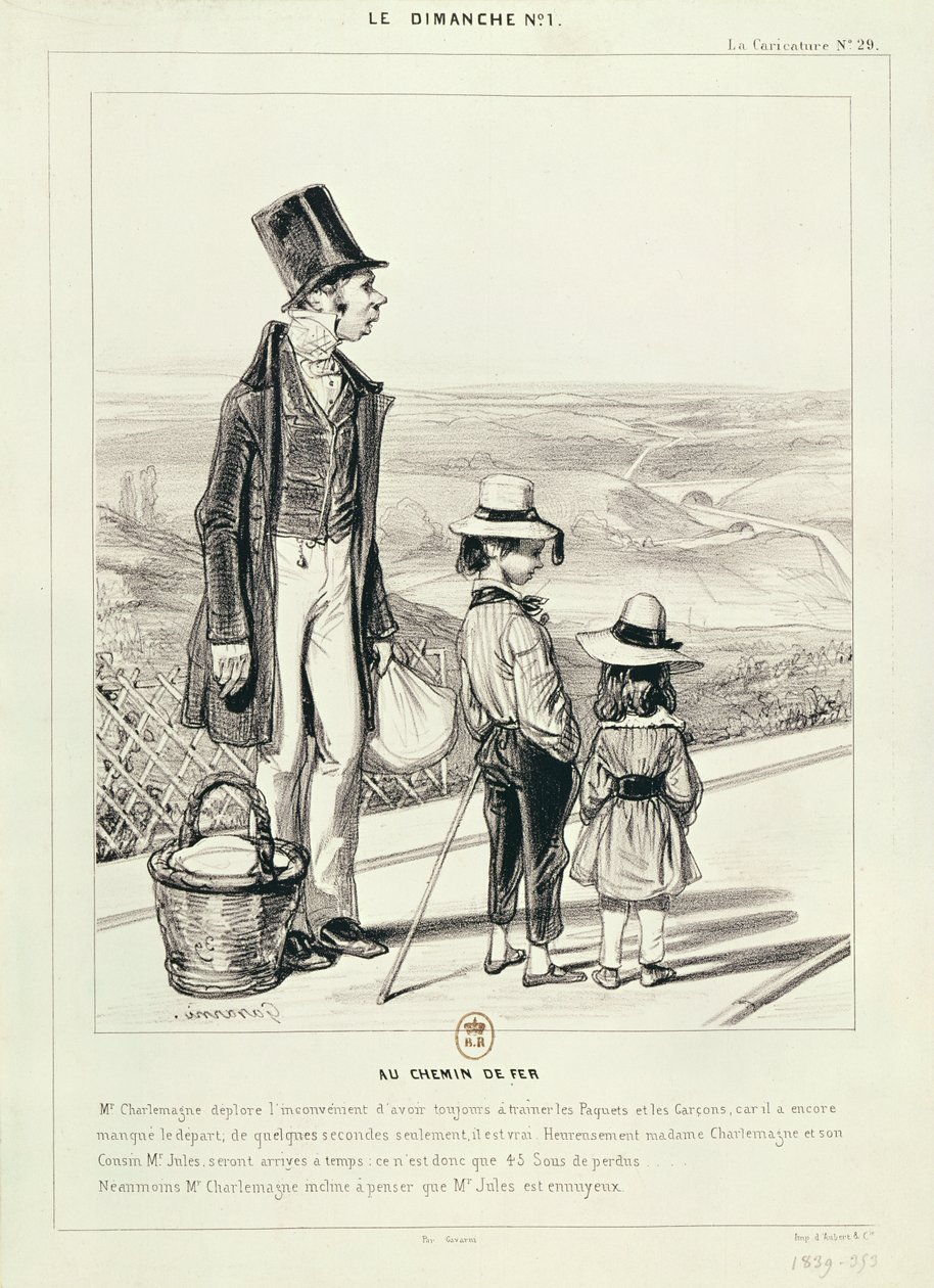 &39;एट द रेलवे&39;, नहीं। 29, &39;द कैरिकेचर&39; द्वारा पॉल गवरानी