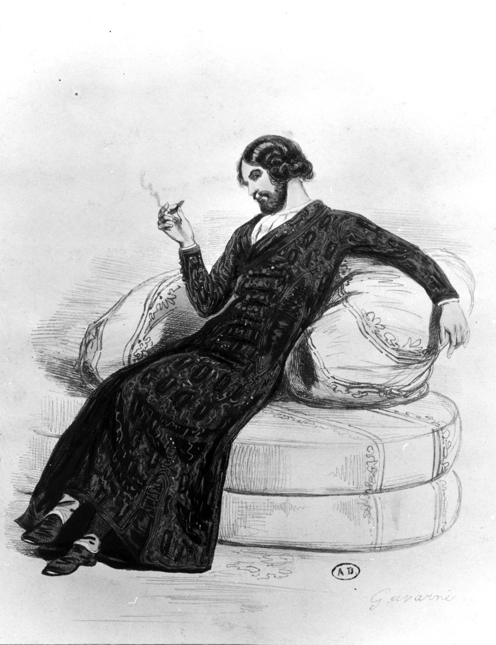 द आर्टिस्ट, c.1830 द्वारा पॉल गवरानी
