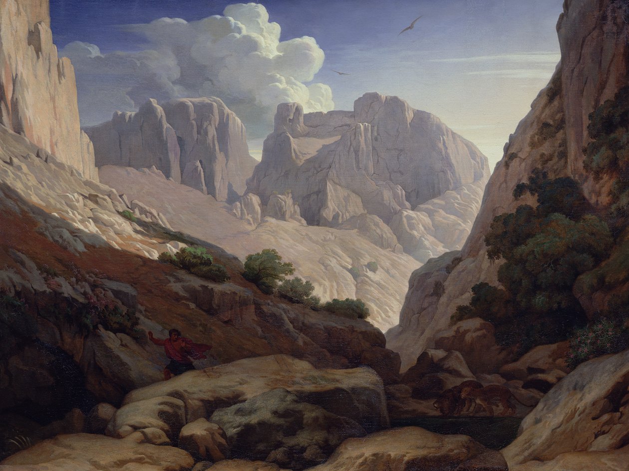 एटलस के गोर्ज, 1843 द्वारा पॉल जीन फ्लैंड्रिन