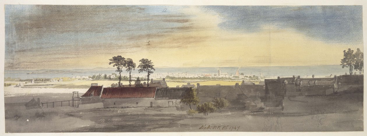 लीथ, 1747 (ग्रेफाइट में पानी के रंग और कुछ रंगीन चाक पर संकेत) द्वारा पॉल सैंडबी
