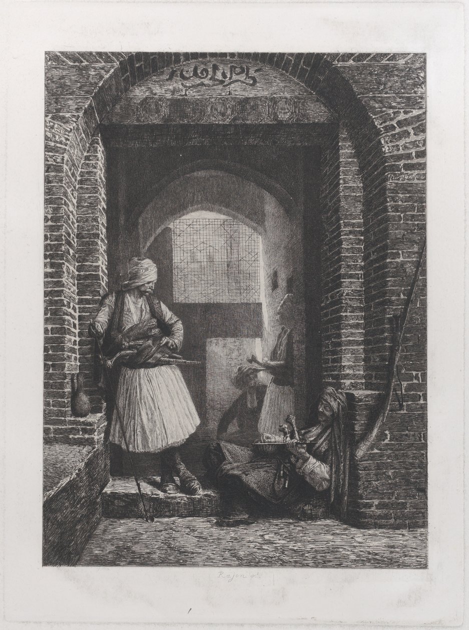 काहिरा में अर्नौट गार्डहाउस, 1868, 1868। द्वारा पॉल एडोल्फ राजोन