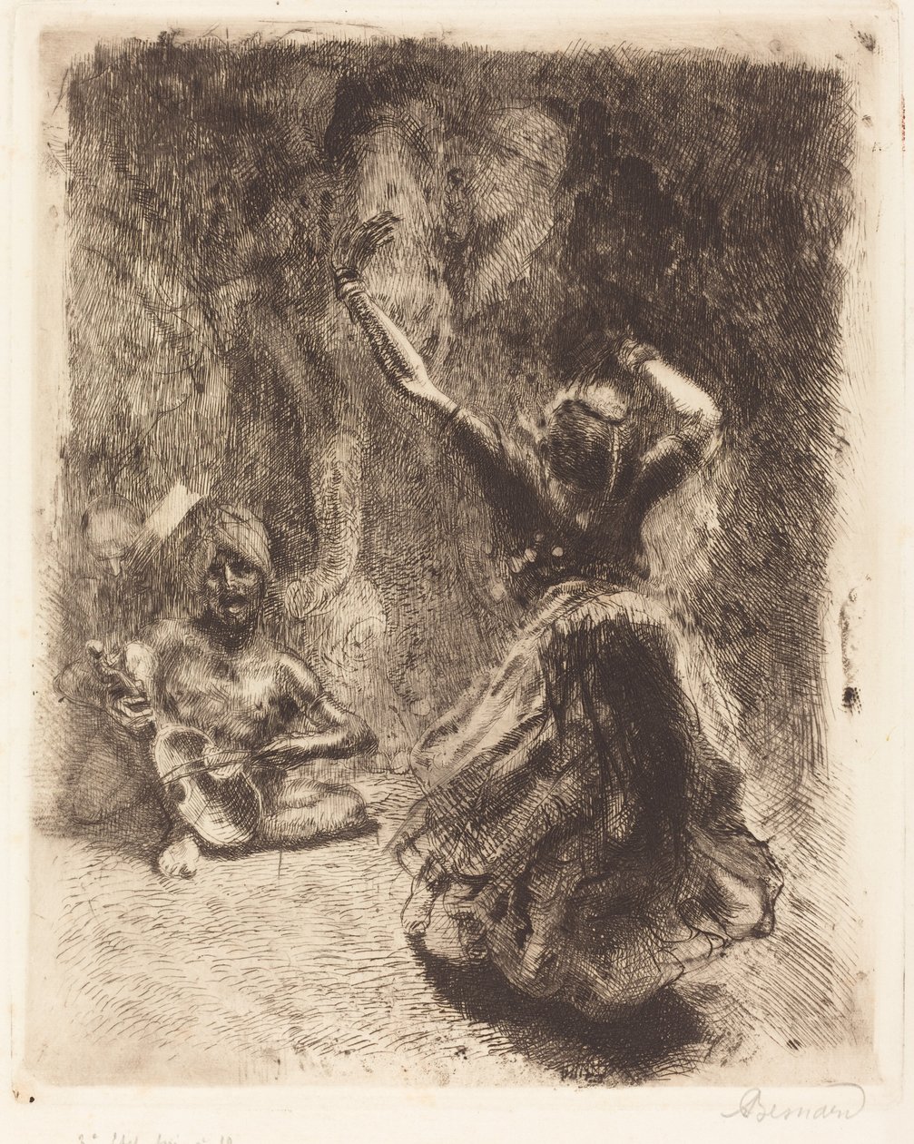 तंजौर ला बयाडेरे डी तंजौर का नर्तक, 1914। द्वारा पॉल अल्बर्ट बेसनार्ड
