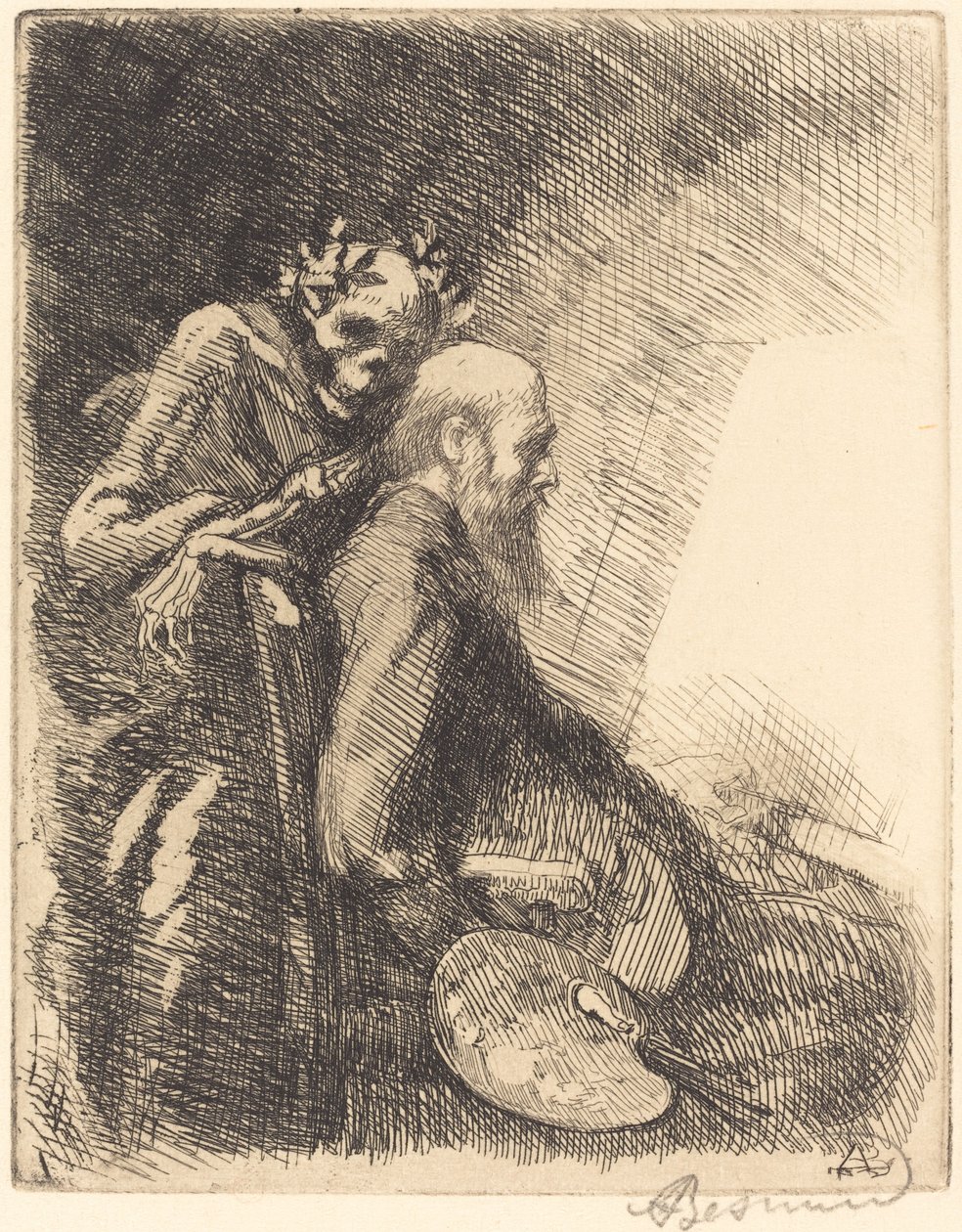टू डिमांडिंग डिमांडिंग, 1900। द्वारा पॉल अल्बर्ट बेसनार्ड
