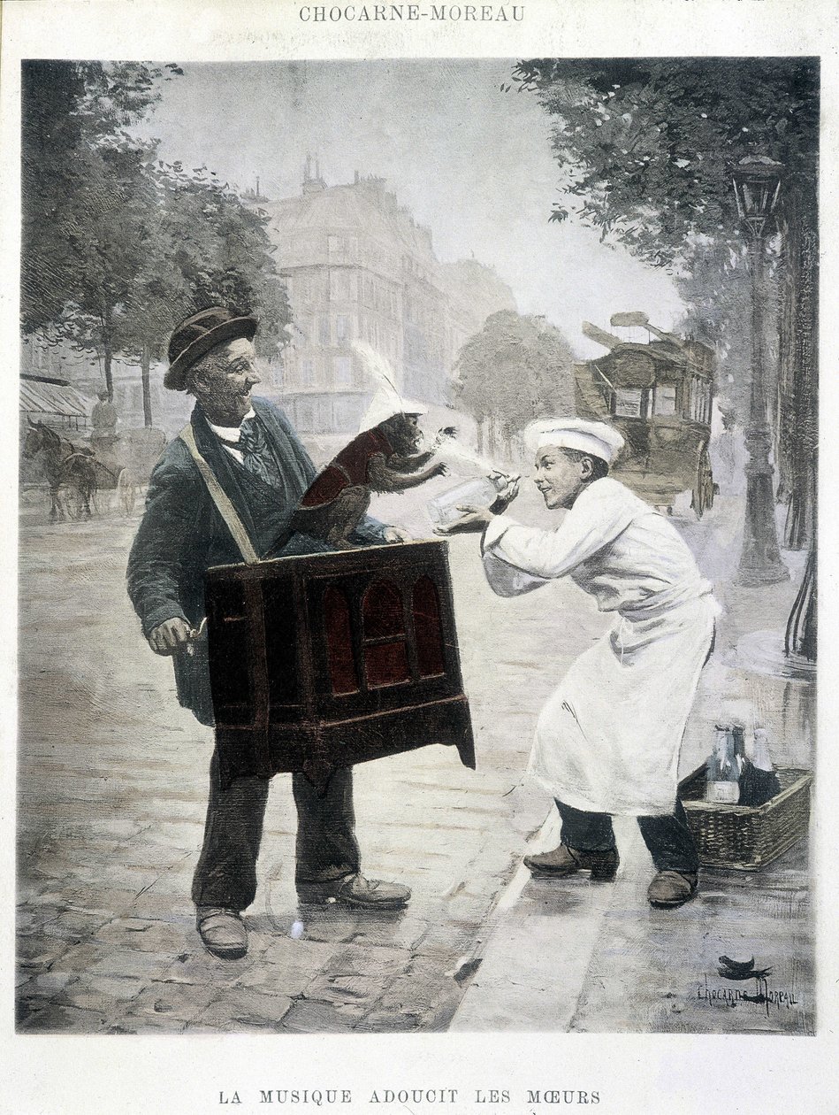 संगीत नैतिकता को नरम करता है, चोकर्न-मोरो द्वारा पेंटिंग, c. 1900 द्वारा पॉल चार्ल्स चोकार्ने मोरो