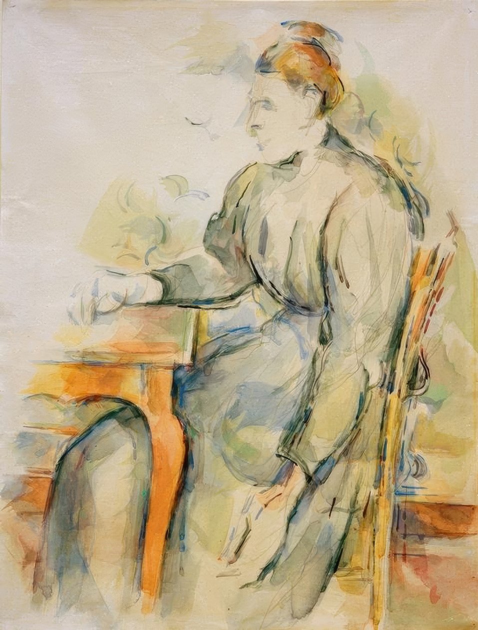 सीटिंग वुमन (Mé Cézanne) द्वारा पॉल सेज़ेन