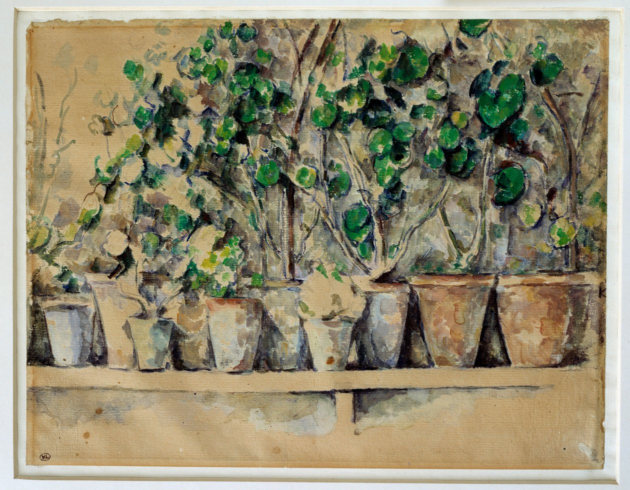 फूल पॉल Cezanne बर्तन द्वारा पॉल सेज़ेन