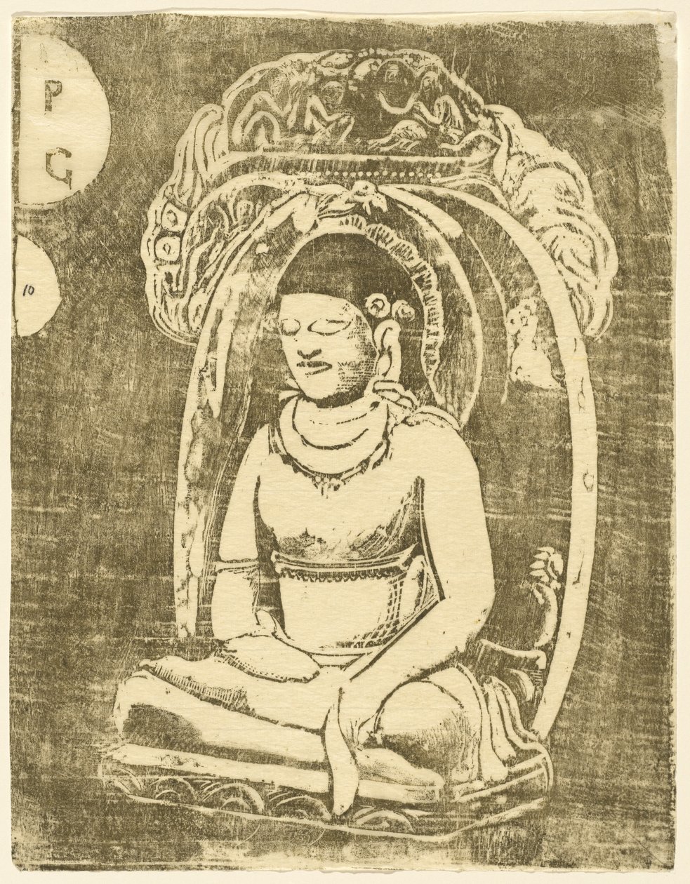 बुद्ध बुद्ध, 1895 में या उसके बाद। द्वारा पॉल गाउगिन