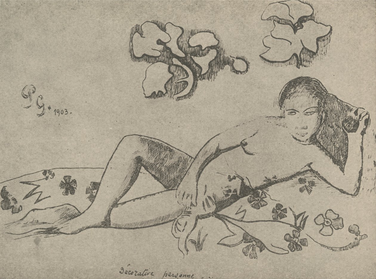 सजावटी चित्र, 1936। द्वारा पॉल गाउगिन