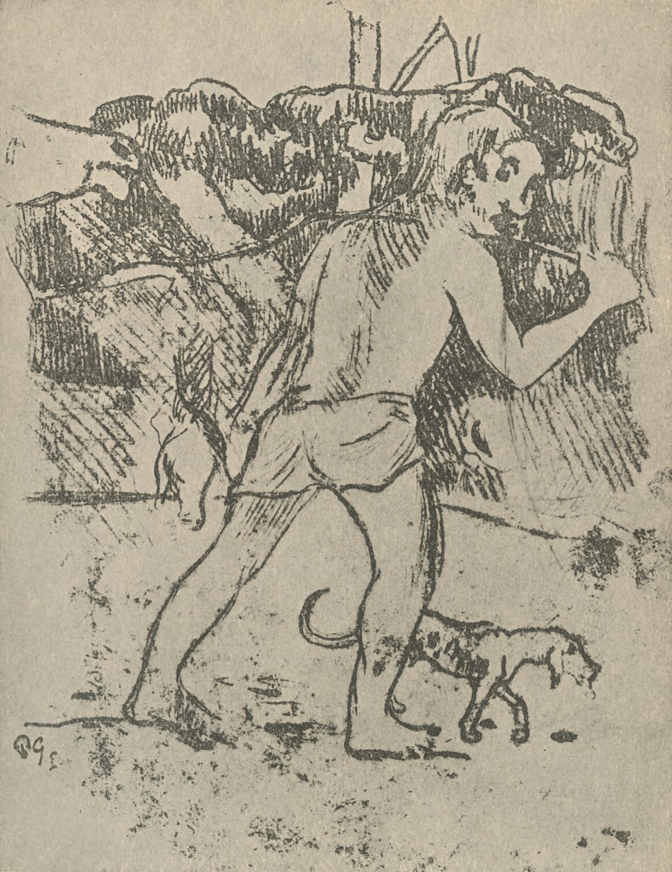 आरेखण, 1936 द्वारा पॉल गाउगिन