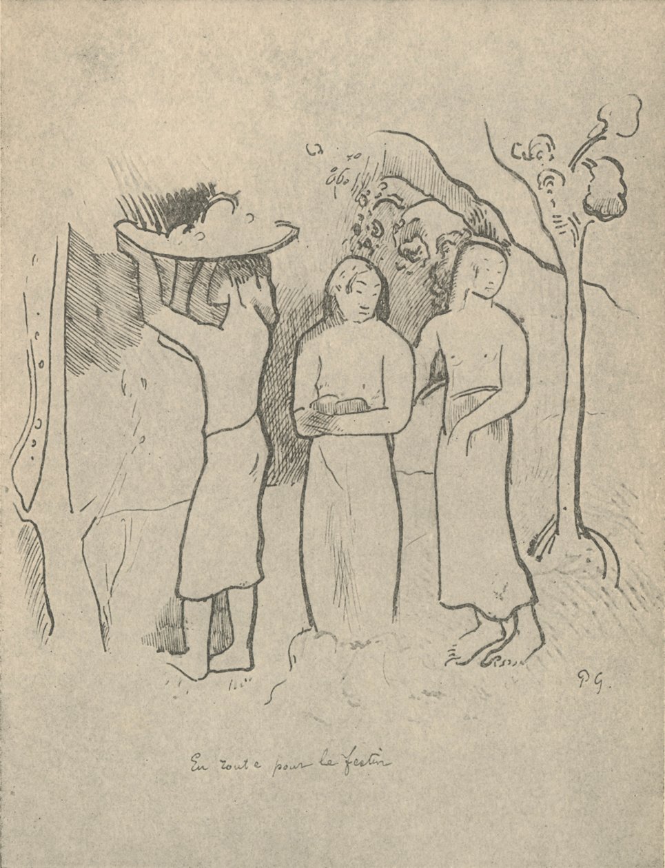 द वे टू द फेस्ट, 1936 द्वारा पॉल गाउगिन