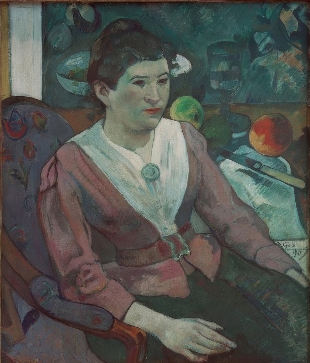 Cézanne के एक जीवन में एक महिला का चित्रण - मैरी डेर द्वारा पॉल गाउगिन