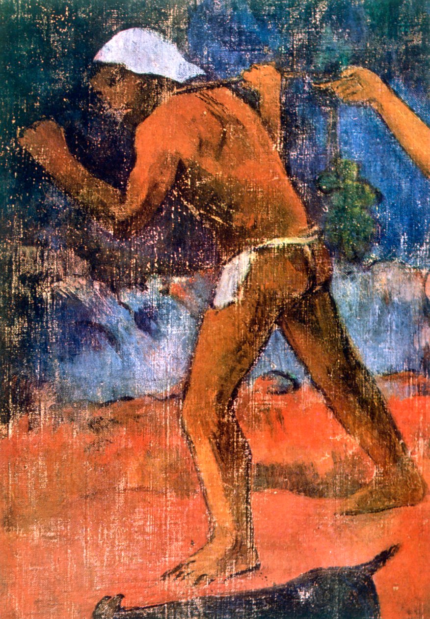 ताहितियन जीवन विस्तार से दृश्य, 1896 द्वारा पॉल गाउगिन