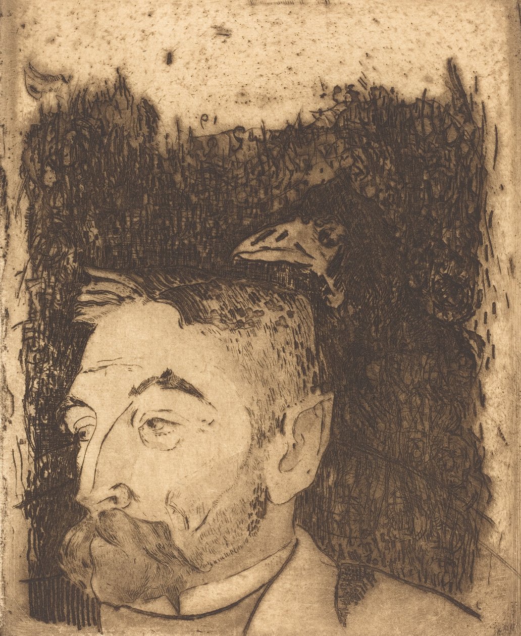स्टीफ़न मलार्मे, 1891। द्वारा पॉल गाउगिन