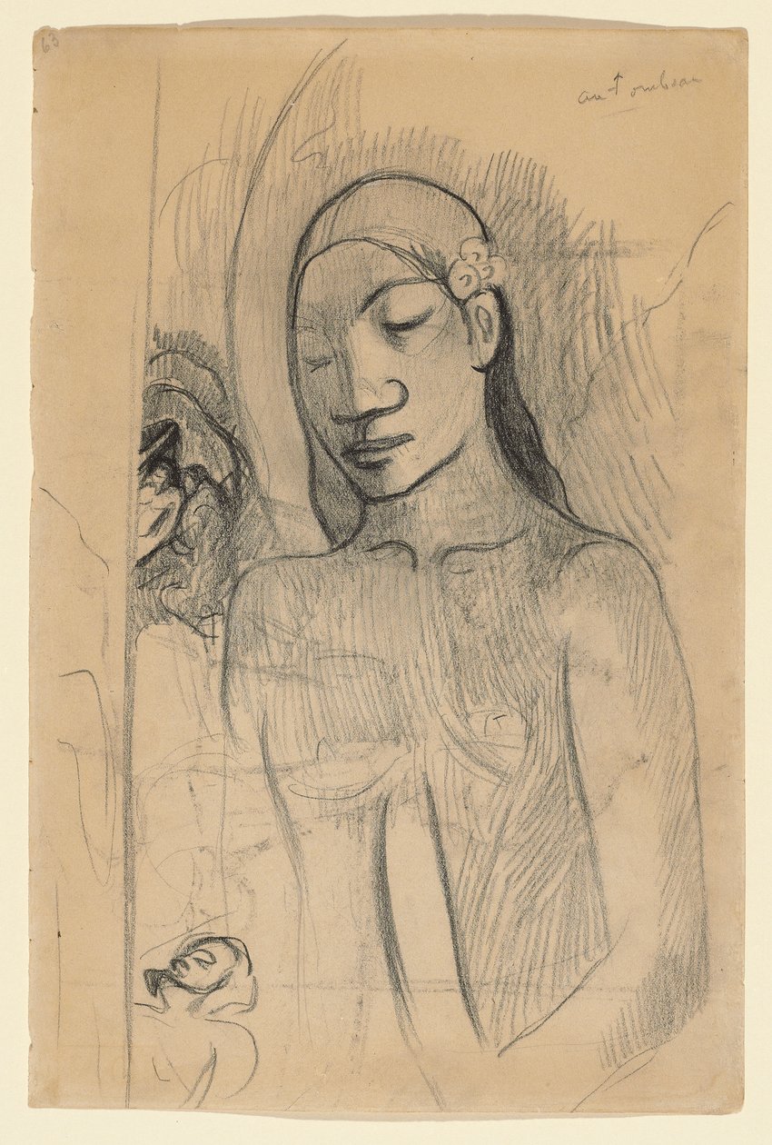 ताहितियन चित्रा, c.1895-96 द्वारा पॉल गाउगिन