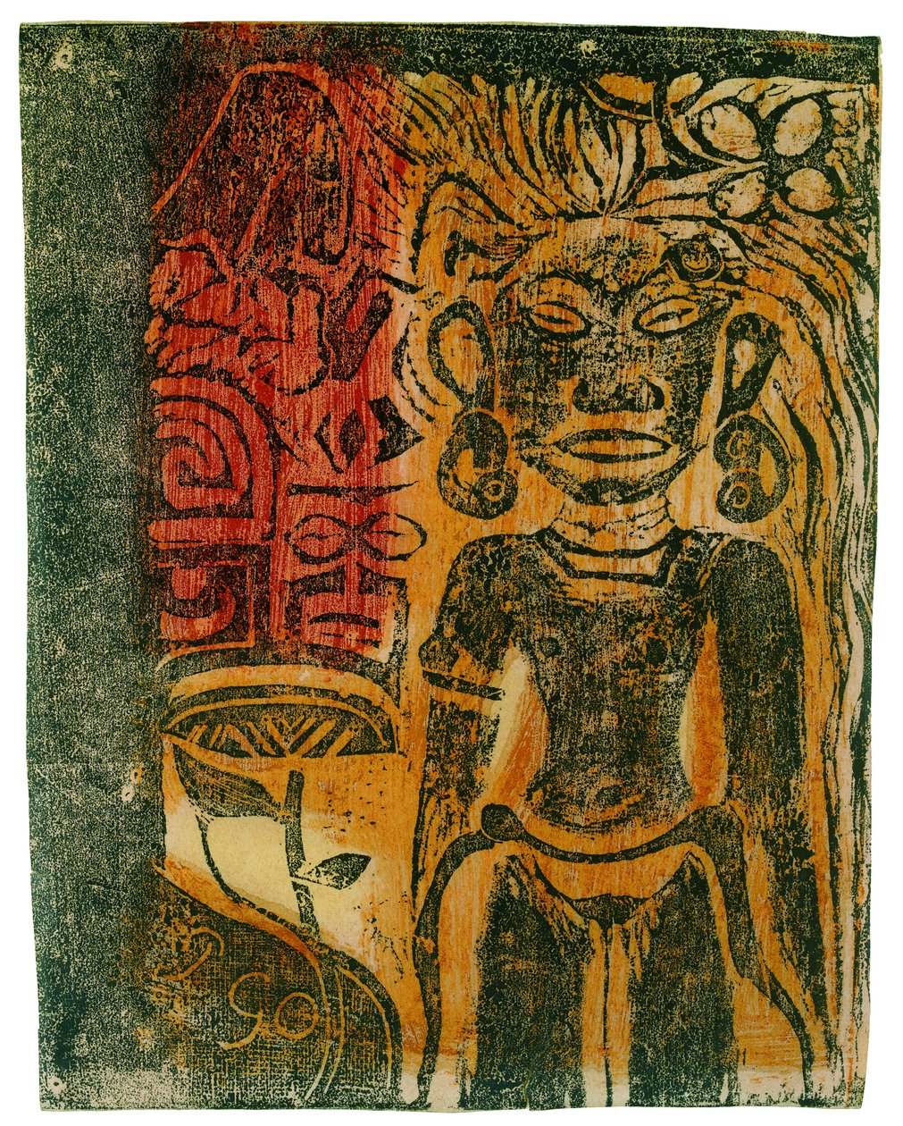 ताहितियन आइडल, 1894-1895। द्वारा पॉल गाउगिन