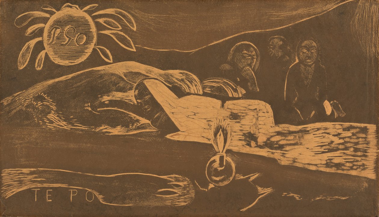 ते पो लंबी रात, 18941895। द्वारा पॉल गाउगिन