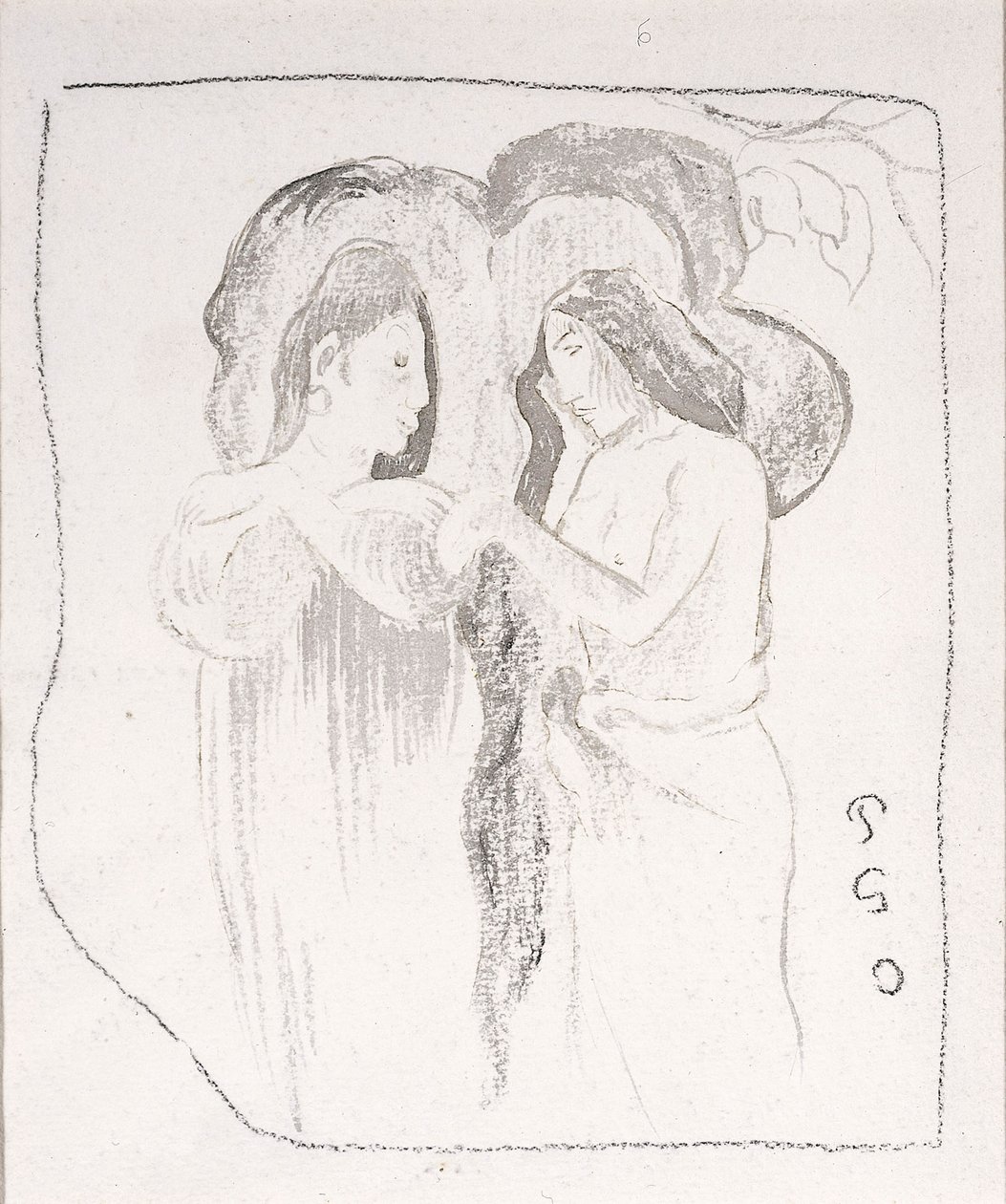 दो ताहितियन महिलाएं, c.1894 द्वारा पॉल गाउगिन