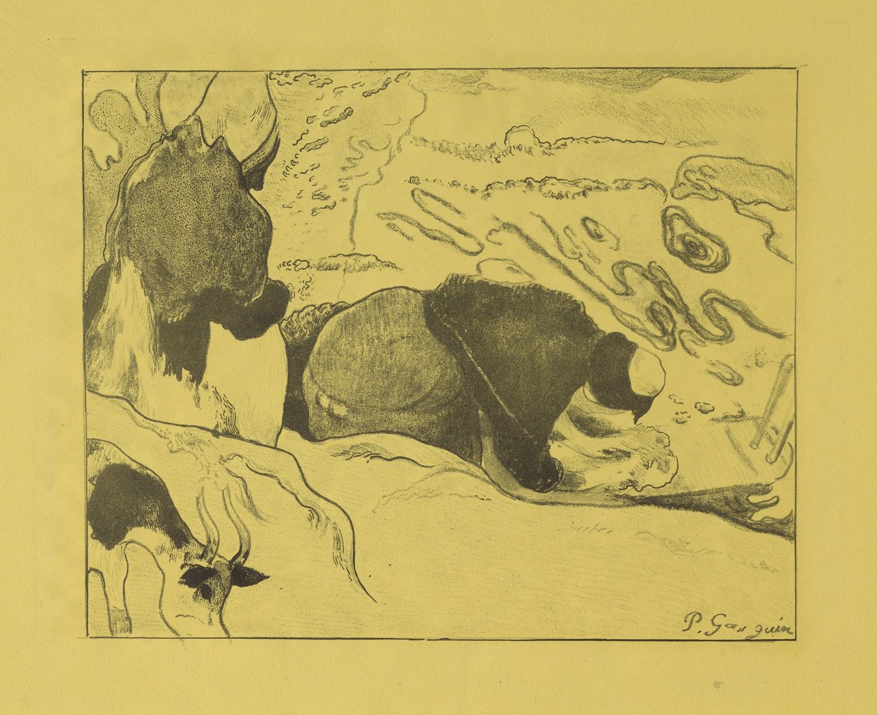 वाशरवोमेन, 1889 द्वारा पॉल गाउगिन