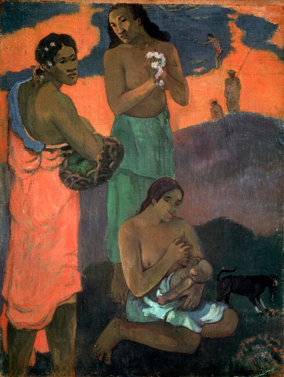 सीहोर द मदरहुड पर महिलाएं, 1899 द्वारा पॉल गाउगिन