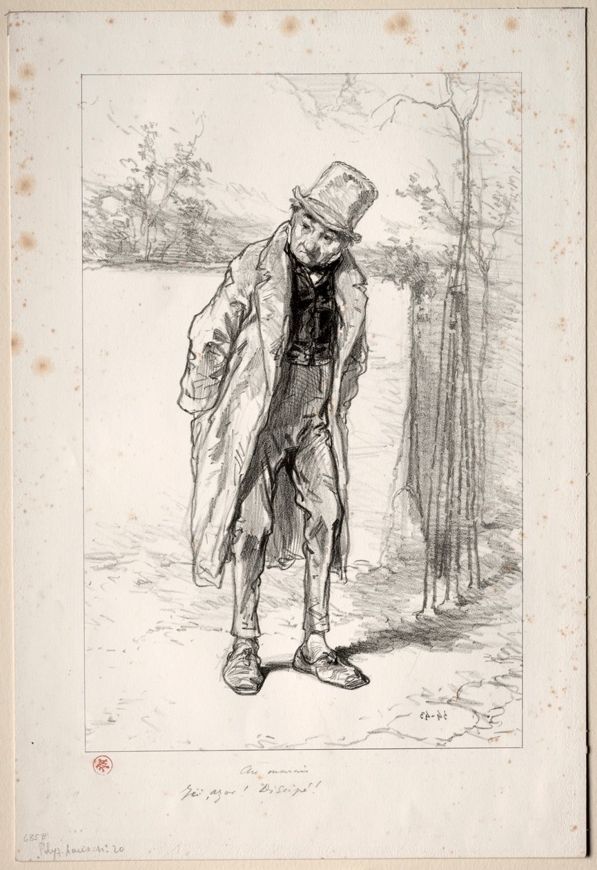 पेरिस फिजियोनिम्स: एयू मारैस। यहाँ, अज़ोर! यहाँ!, 1857-58। द्वारा पॉल गवरानी