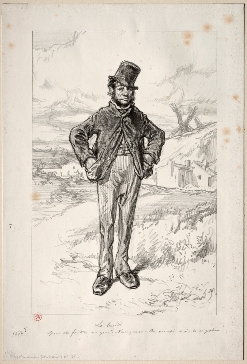 पेरिस फिजियोग्निओमी: सोमवार, 1857-58। द्वारा पॉल गवरानी