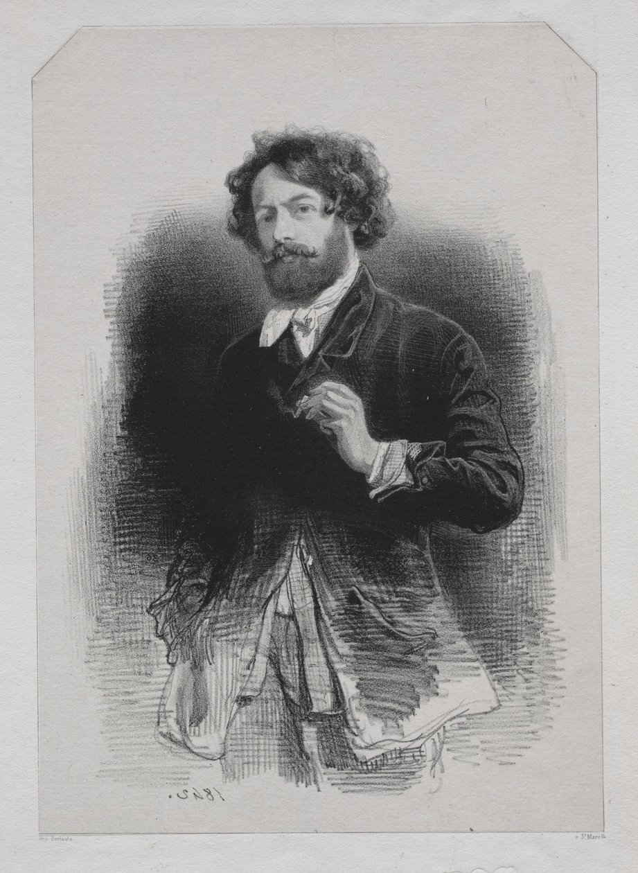 सेल्फ-पोर्ट्रेट, 1842। द्वारा पॉल गवरानी