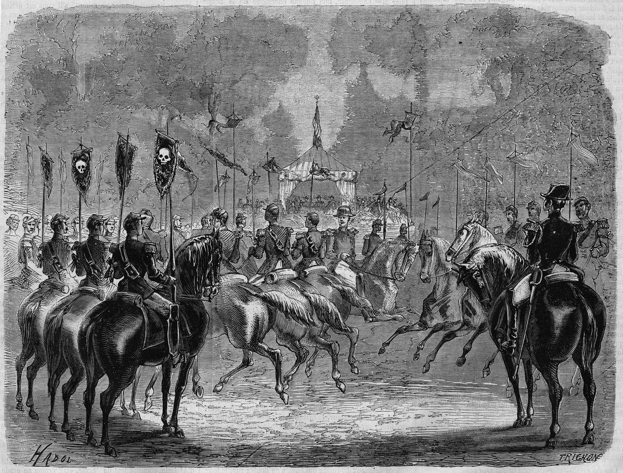 इकोले डी सेंट-साइर के छात्रों की वार्षिक हिंडोला (परेड), अगस्त १३ द्वारा पॉल हैडोल