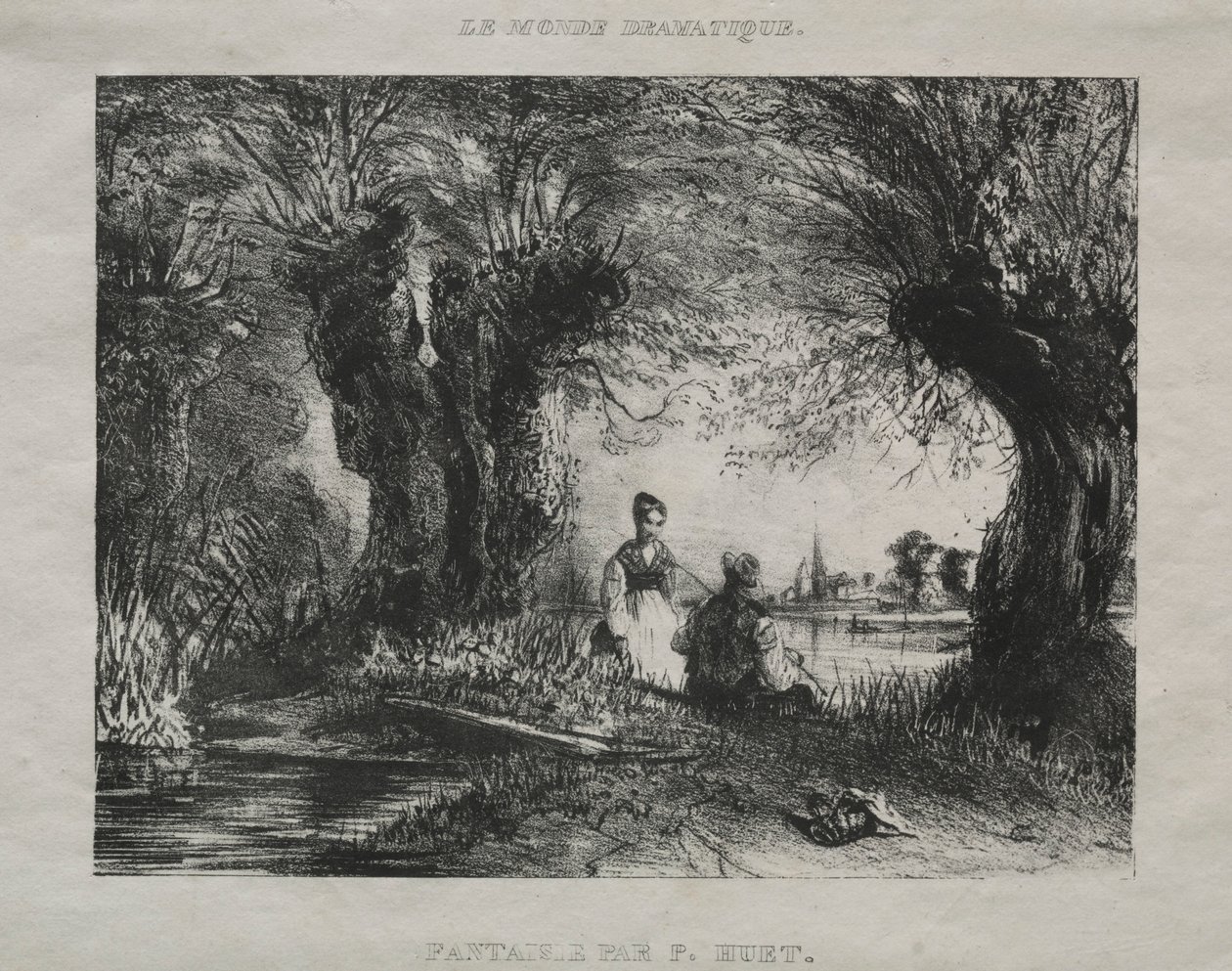 फंतासी, 1836। द्वारा पॉल हूएट