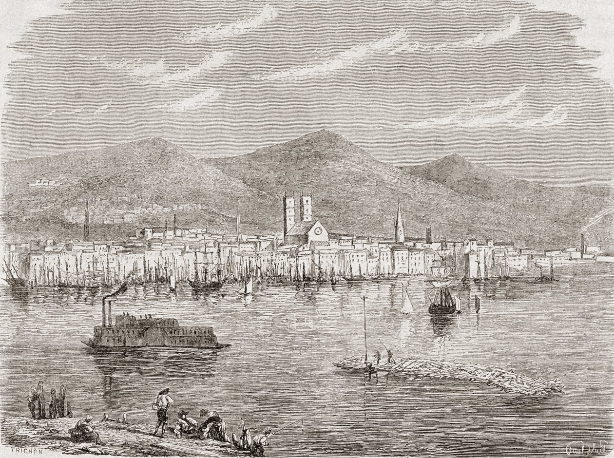 1860 के दशक में मॉन्ट्रियल, ऑगस्ट ट्रिचोन द्वारा उत्कीर्ण द्वारा पॉल हूएट