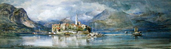 Isola Pescatori (कागज पर पानी के रंग और शरीर के रंग) द्वारा पॉल जैकब नैफ्टल