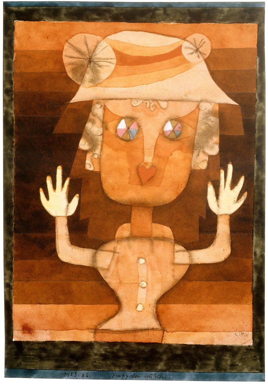 एक गुड़िया, 1923। द्वारा पॉल क्ले