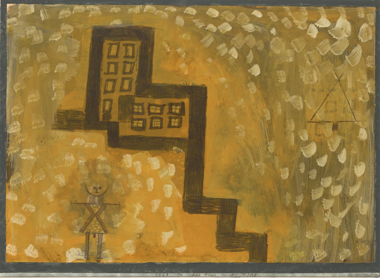 द हाउस ऑन हाई, 1923। द्वारा पॉल क्ले