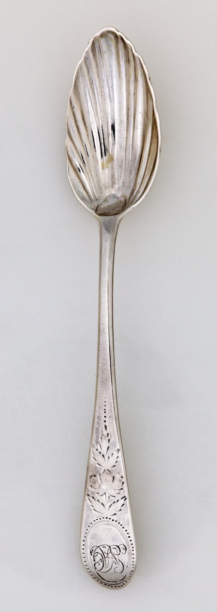 सुगंधित चम्मच, c.1785 (चांदी) द्वारा पॉल रेवरे